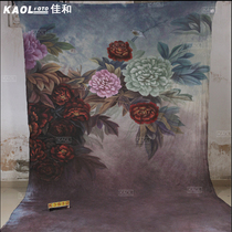 Jiahe painting Oil painting photography background cloth Tie-dye wedding art portrait costume photo Childrens family portrait photo