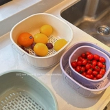 Двухслойная раковина для овощей, сливная корзина для кухни, дома, гостиной, журнальный столик, пластиковая корзина для тарелки с фруктами, корзина для овощей, корзина для овощей