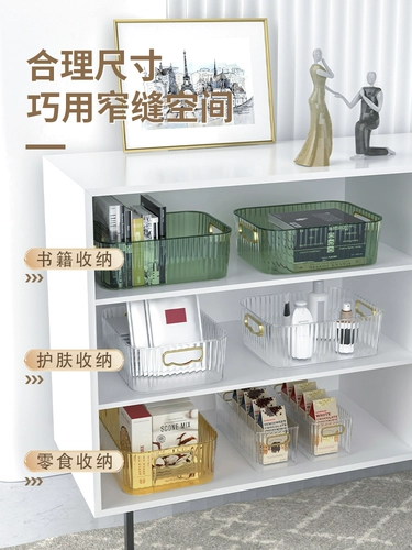 Косметическая настольная коробка для хранения, туалетный столик, помада для ухода за кожей, прозрачная маска для лица, акриловый пульт