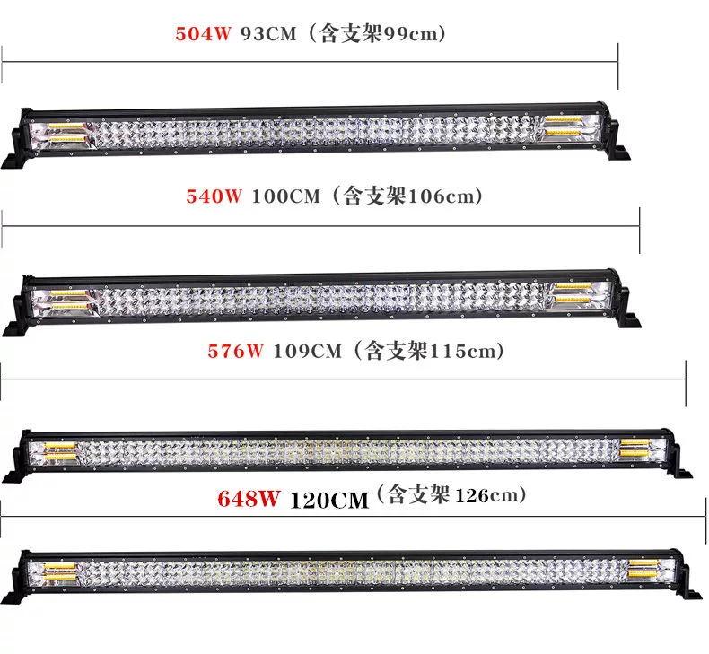 Dải đèn xe ô tô đèn led chiếu điểm 12V24 volt thanh xe tải ánh sáng vàng và trắng ánh sáng mạnh siêu sáng off-road mui xe ô tô sửa đổi lưới đô đèn xe hơi đèn nội thất ô tô