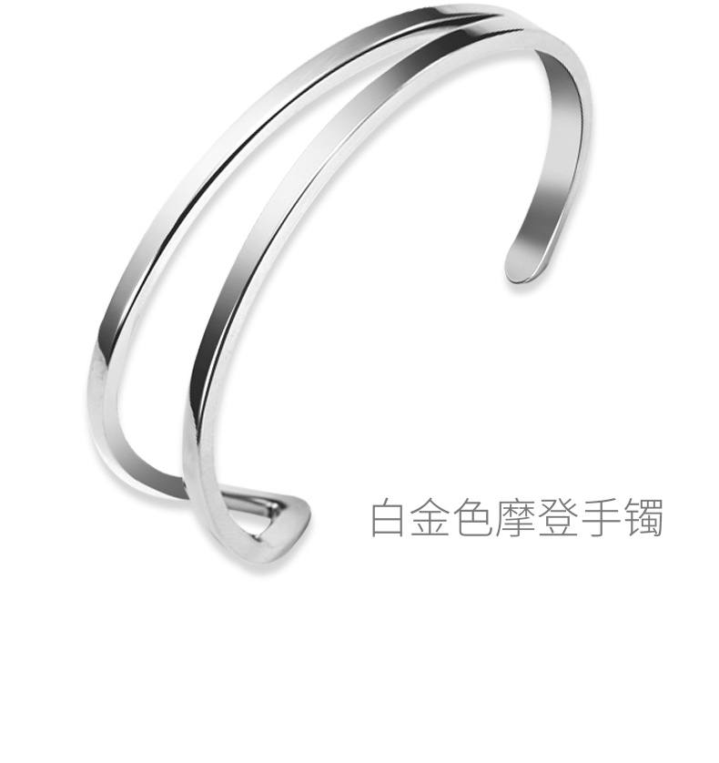 S925 sterling silver hiện đại brother với vòng đeo tay vibrato Liu Yuning anh trai net red rose gold ck nam giới và phụ nữ vài vòng đeo tay