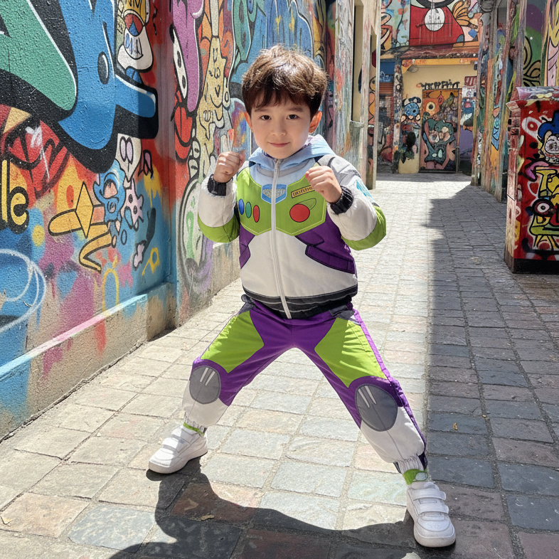 Halloween Children's Costumes for Boys and Girls, Buzz Lightyear Astronaut Cosplay Outfits, Kids' Funny Disney Outfits