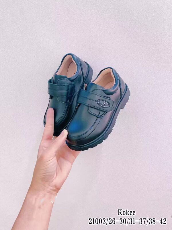 2025 New Children's Leather Shoes, Spring and Autumn Style, Boys' British-Style Black Leather Shoes, Children's Formal Shoes, Student Shoes