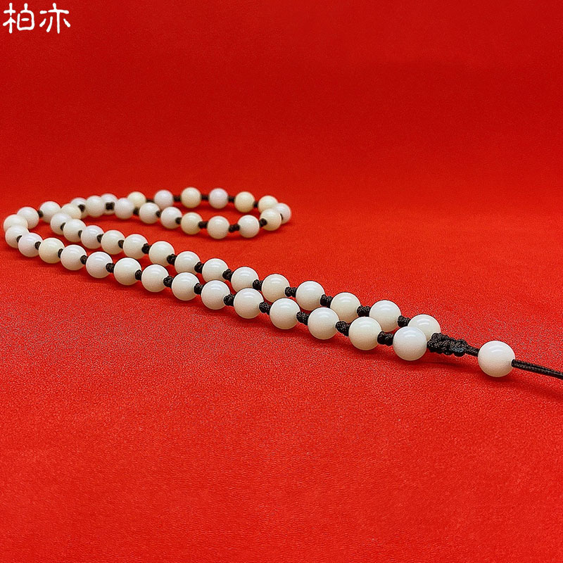 Pearl jewelry Bodhigan jade jade jade crown pendant cord rope hand to make old jade pee hang rope man