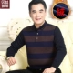 Áo len cộng với nhung dày cho nam áo len cổ tròn trung niên nam áo len dày trung niên 2018 quần áo mùa đông mới