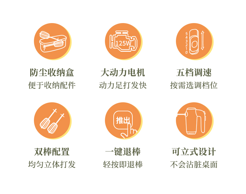 小熊 打蛋器 迷你小型烘焙手持式搅搅拌器 图2