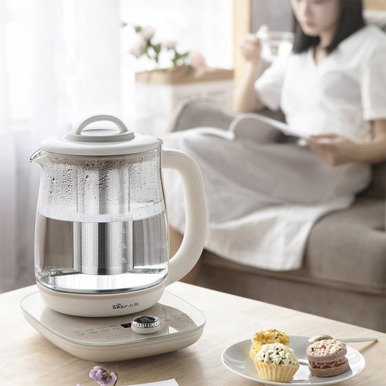 Bear health pot home multi-functional thickened glass kettle flower teapot office automatic brewing teapot