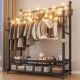 Double-Rod Clothes Drying Rack, Movable Coat Rack, Floor-Standing Indoor Room Clothes Rack, Household Bedroom Clothes Storage Rack