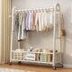 Extra-Large 32-Tube Coat Rack, Floor-Standing Bedroom Clothes Rack, Movable Indoor Clothes Drying Rack, Clothes Hanger, Storage Rack