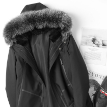 2020 winter New Parker coat men long hooded coat Haining fur fur one thick