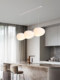 Restaurant Chandelier Nordic Simple Modern Creative Spherical Lamp Cozy Study Window Led Bedside Bedroom Chandelier