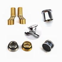 Triple bathtub shower faucet copper corner eccentric water separator shower pull cap outlet filter tooth fitting