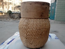 Folk collection of willow food basket basket basket of old objects film and television props package