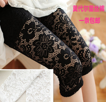 Summer lace hollow high waist plus size 7-point leggings thin summer wear small feet womens shorts seven-point pants tide