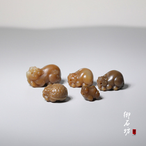 Mioshifang Xinjiang and Tian Yuyu and the Last Sugar Yushan Material Red Sugar leopard Dragon Turtles Dragon Turtle pendant to disnegotiate the piece