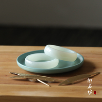 Source fidelity Shifang Shifang and Tian Yuxang seed stock and the end material sugar white sheep fat white jade wide version bracelet sub-inspection