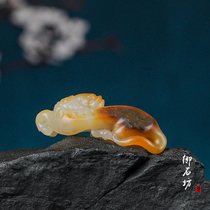 Yushufang Xinjiang Hetian Jade seed material natural white jade Huangqin yellow jade zodiac horse Tangma pendant on sale