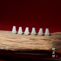 Miyfang Shifang Xinjiang and Tian Yubai jade white jade seed material Three-way Buddha head accessories natural red leather do not negotiate for sale on sale