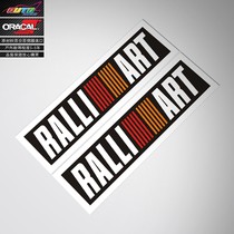 Suitable for mitsubishi ralliart sticker Mitsubishi EVO rally art car sticker paper car sticker flower