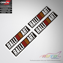 Mitsubishi EVO rally art car sticker decal mitsubishi ralliart sticker decal