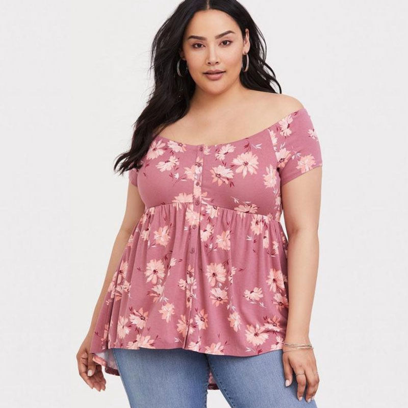 TORRID Oversized Heavy-Duty Cotton Short-Sleeved T-Shirt