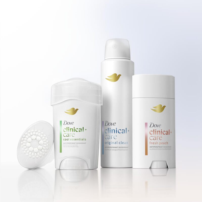 New Dove Clinical Dove Powerful Clinical 96-Hour Anti-Perspirant Deodorant Deodorant Skin Care and Moisturizing Cream