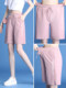 Casual shorts for women summer thin ice silk quick-drying sports 2025 new high-waisted large size loose wide-leg mid-length pants