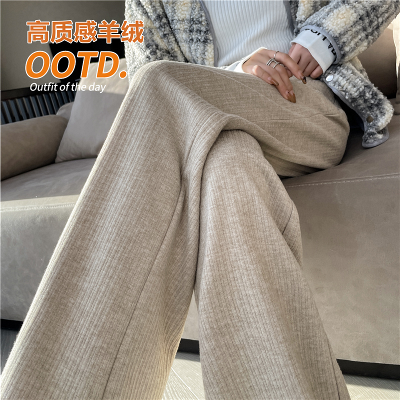 Chenille Wide-Leg Pants for Women, Autumn and Winter 2026 New Style, Fleece-Lined and Thickened Cashmere Pants, Casual Straight-Leg Corduroy Pants for Women Chenille Wide-Leg Pants for Women, Autumn and Winter 2026 New Style, Fleece-Lined and Thickened Cashmere Pants, Casual Straight-Leg Corduroy Pants for Women