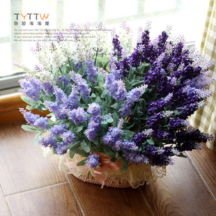 Mediterranean Provence Lavender Simulation Flowers Flower Flower Flower Flower Flower Living Room Balcony Decoration Flower