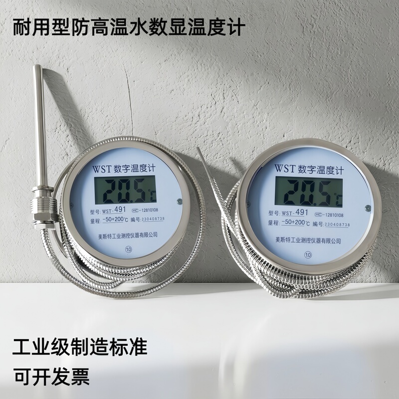 Digital Thermometer with Probe Wire for Home Use, High-Precision Acid-Base Industrial Oil-Proof Slaughtering, Sausage Cooking, Boiling Water Temperature Measurement Meter Digital Thermometer with Probe Wire for Home Use, High-Precision Acid-Base Industrial Oil-Proof Slaughtering, Sausage Cooking, Boiling Water Temperature Measurement Meter
