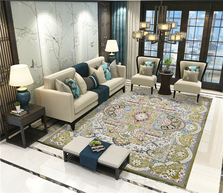 Quốc gia Hoa Kỳ gió thảm bảng thảm retro phòng ngủ Continental giường sofa thảm sống cà phê phòng có thể được rửa sạch - Thảm thảm đẹp