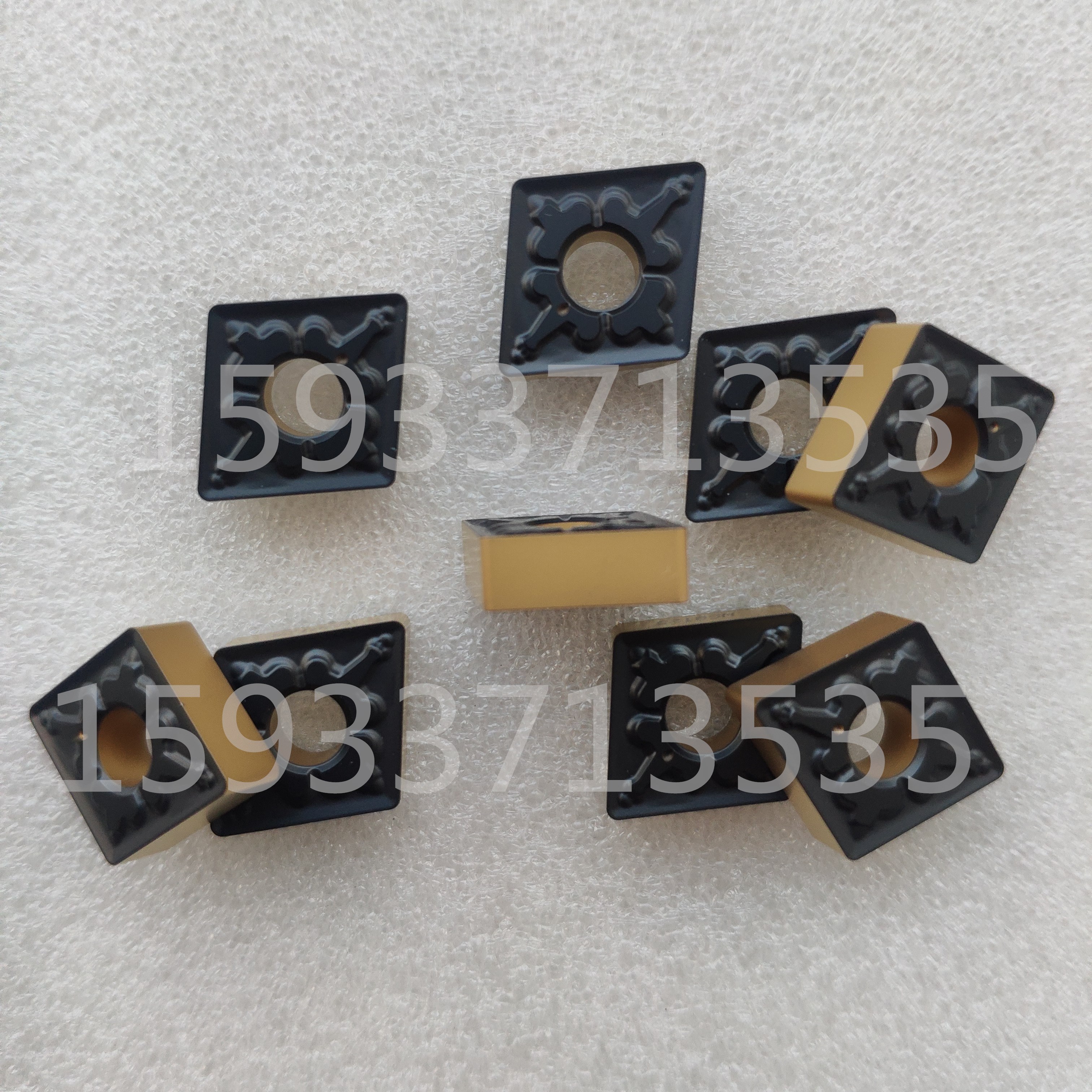 Diamond outer circle CNC turning blade CNMG120404 120408 0412-TM two-color coating hard and wear-resistant