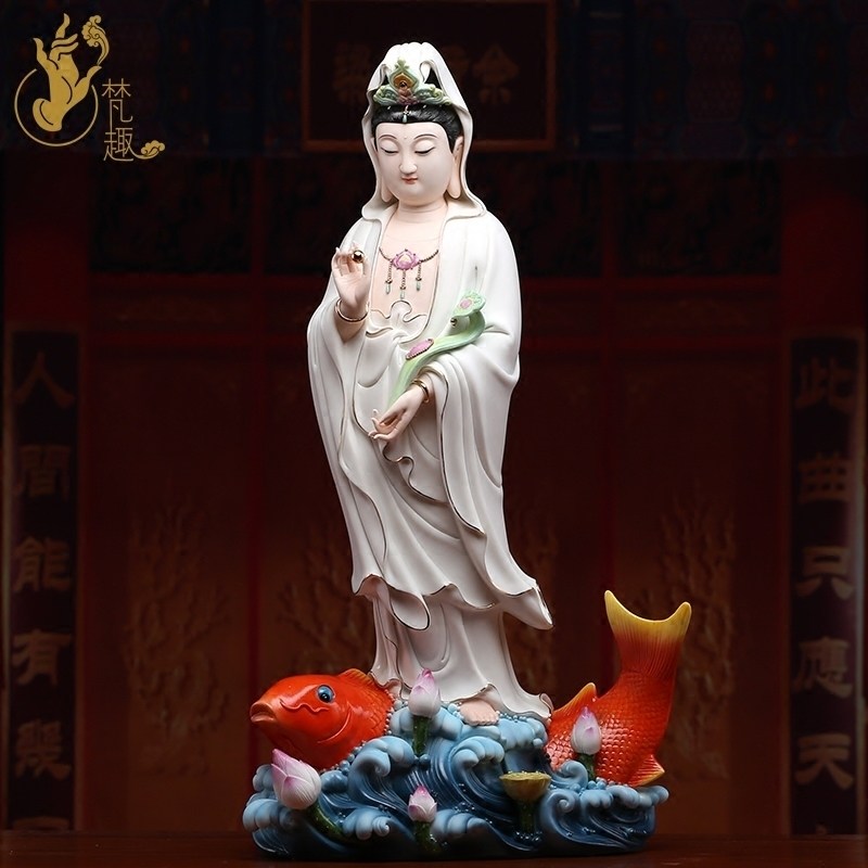 Sanskrit defied ceramic handicraft Liilian Guanyin BodhisattBodhisattBodhisattva Tzu Guanyin Guanyin's view of the family's home decoration