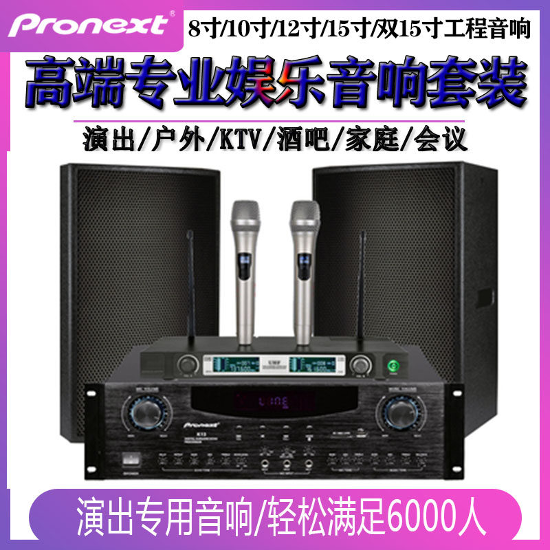 Video Pioneer Home KTV Acoustics Suit High Power Outdoor Stage Performance Karaoke Speaker Bar Meeting