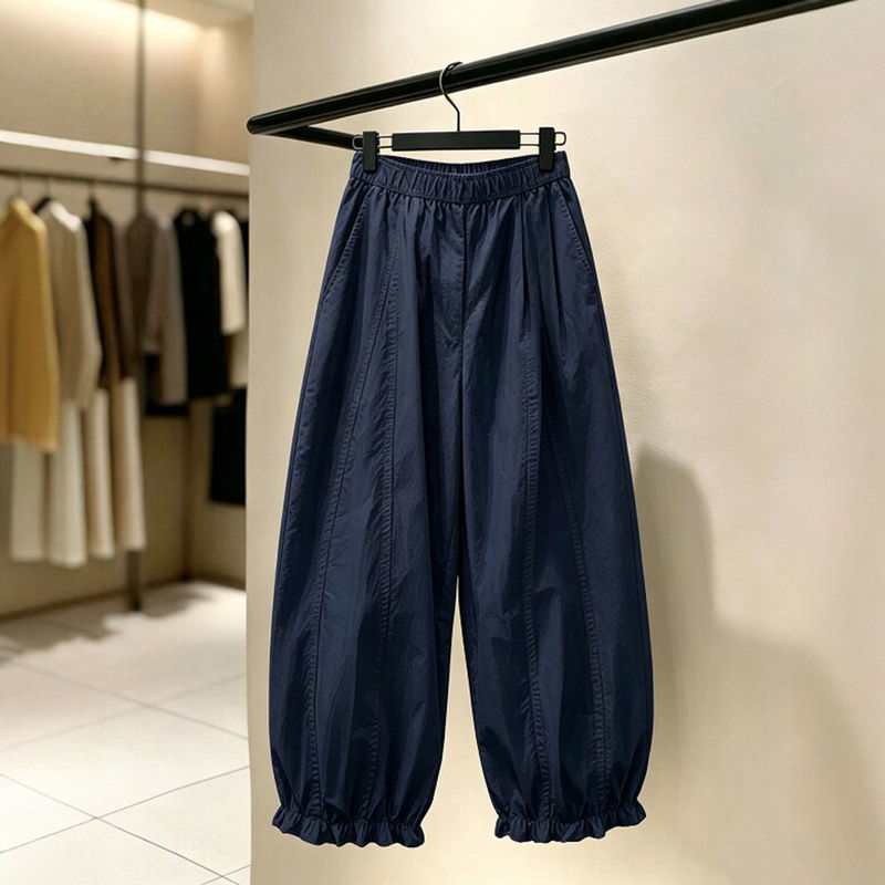 Plus-Size Thin Loose Bloomers Cropped Lantern Pants for Women, Summer 2026 New High-Waisted Wide-Leg Pants for Women Plus-Size Thin Loose Bloomers Cropped Lantern Pants for Women, Summer 2026 New High-Waisted Wide-Leg Pants for Women