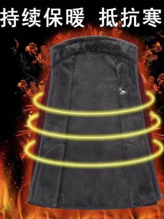 Mom's Polar Fleece Fleece-Lined Outwear Winter Clothing Middle-Aged and Elderly Women's Clothing Grandma's Fleece Warm Thick Top Autumn and Winter Jacket