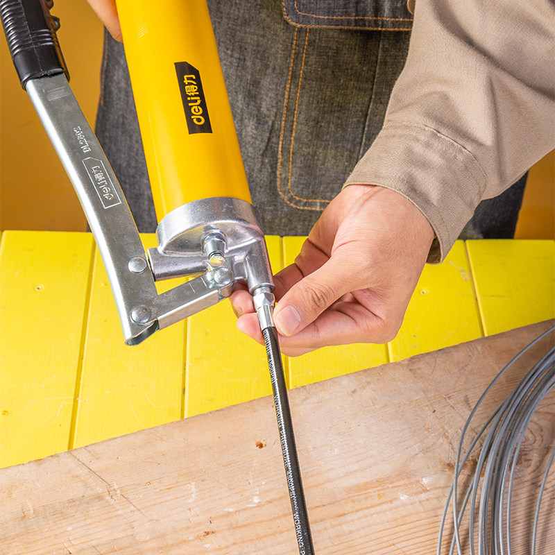 Able tool Manual yellow oil gun 400cc hose hand slapped oil lubricator butter machine DL2602DL2603 