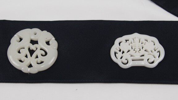 Античная аксессуары 创代设  汉服配饰腰带 宋代文臣仿玉腰带 古装圆领袍新款百搭腰带