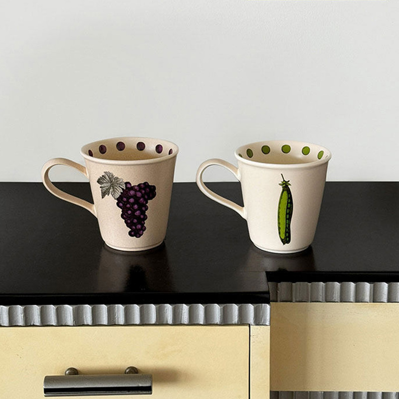 Softserve Soft Supplies 26 New Models of "Grape Pod" Mugs, Coffee Cups, Ceramic Water Cups, and Tea Cups