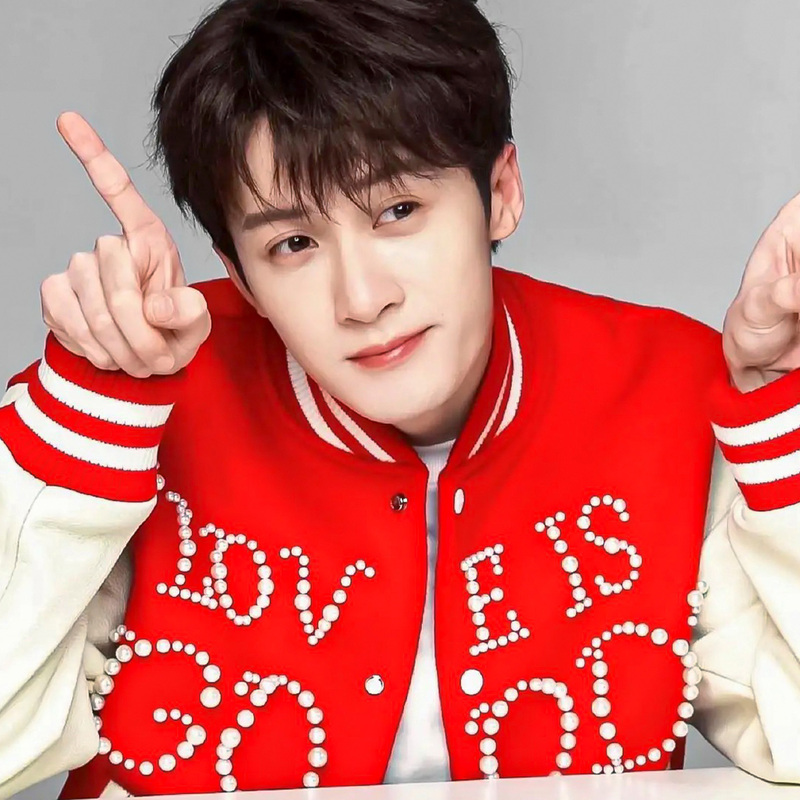 Wang Linaikai, Chen Chusheng, Yang He, Su Tan, Jian Ci, Yan Yan, and Others Have the Same Goodbrand Pearl Color-Block Baseball Jacket