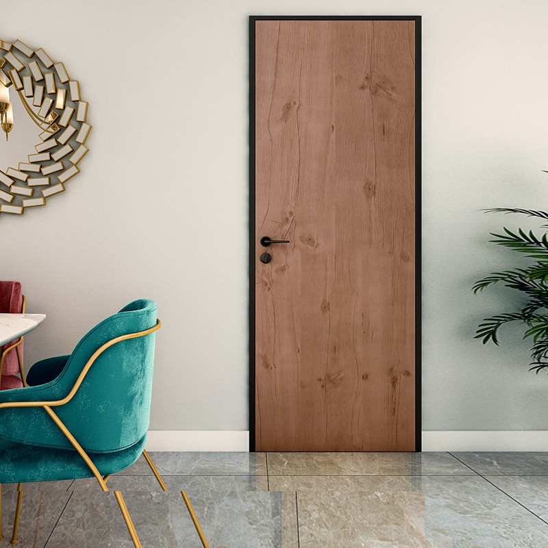 Aluminum wood door interior door set door bedroom door solid wood door ecological door paint-free door room door soundproof door invisible door