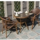 Ghế Wicker sáng tạo Ba hoặc năm bộ bàn ghế siêu thị bàn ghế ngoài trời cafe bàn nhỏ và ghế ban công nhỏ bộ bàn ghế ban công chung cư