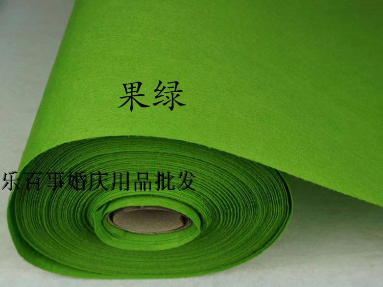 Carpet cưới vận chuyển rượu sâm banh Jinhuang Mei đỏ, xanh dương, xanh lá cây màu hồng đỏ tím trắng dùng một lần thảm không dệt - Thảm