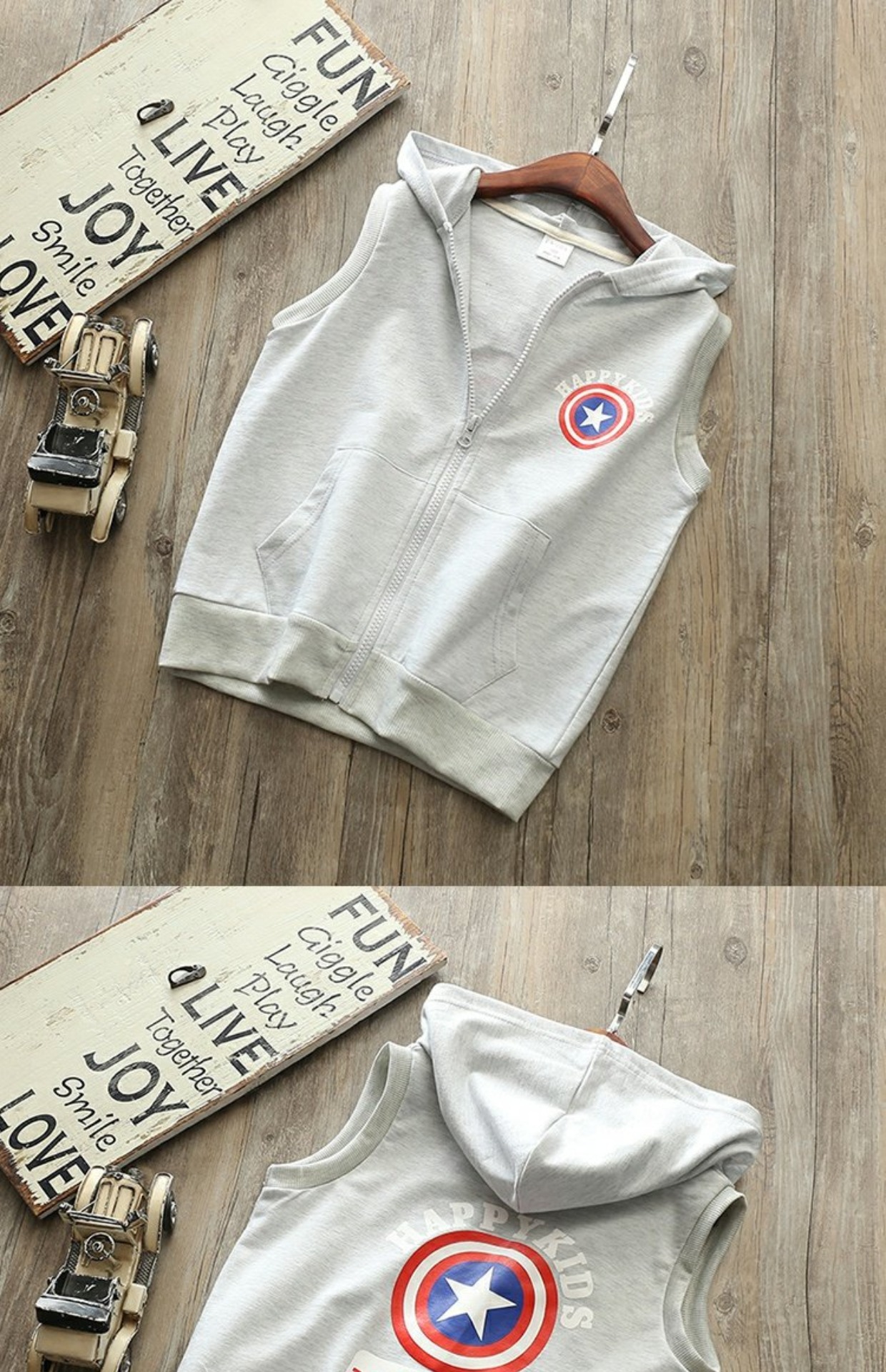 Áo vest cotton cotton 2018 phiên bản Hàn Quốc mới của bé trai và bé gái vest vest vai trẻ em áo len mùa xuân và mùa thu áo gile cho bé trai