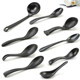 Japanese high-end imitation porcelain spoon black matte