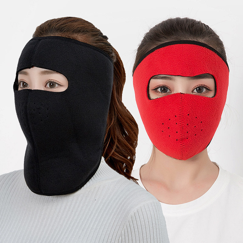 Winter mask male warm ear cover winter anti-freeze and cold protection face woman windproof ear protection neck mask two-in-one
