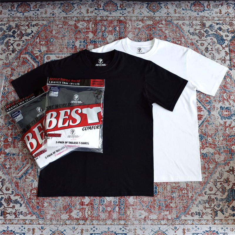 24/7 by Swfi Far East Branch Pure Cotton Black and White Suit (Two Pieces in a Pack) Short-Sleeved T-Shirt Cleanfit 24/7 by Swfi Far East Branch Pure Cotton Black and White Suit (Two Pieces in a Pack) Short-Sleeved T-Shirt Cleanfit