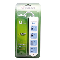 Bull original with line socket plug-in row GN-601 wired 4-bit 5-hole total control 3 meters 5M plug-in board wiring board row plug