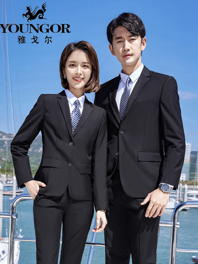 2022 Spring and Autumn Professional Yagol suit for men and women with the same wool suit dress high - end temperament work clothing