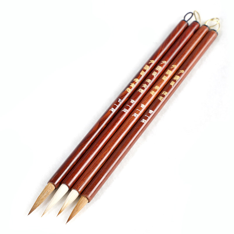 Cao Yige Yuelou Western Medium-Capital Script Brush Pen Set, Professional Grade for Calligraphy, Suitable for Practicing Regular Script, Slim Gold Script, European Script, Yan Script, Li Script, Regular Script, Chinese Painting, Cursive Script, Special Pen for Students Practicing Calligraphy